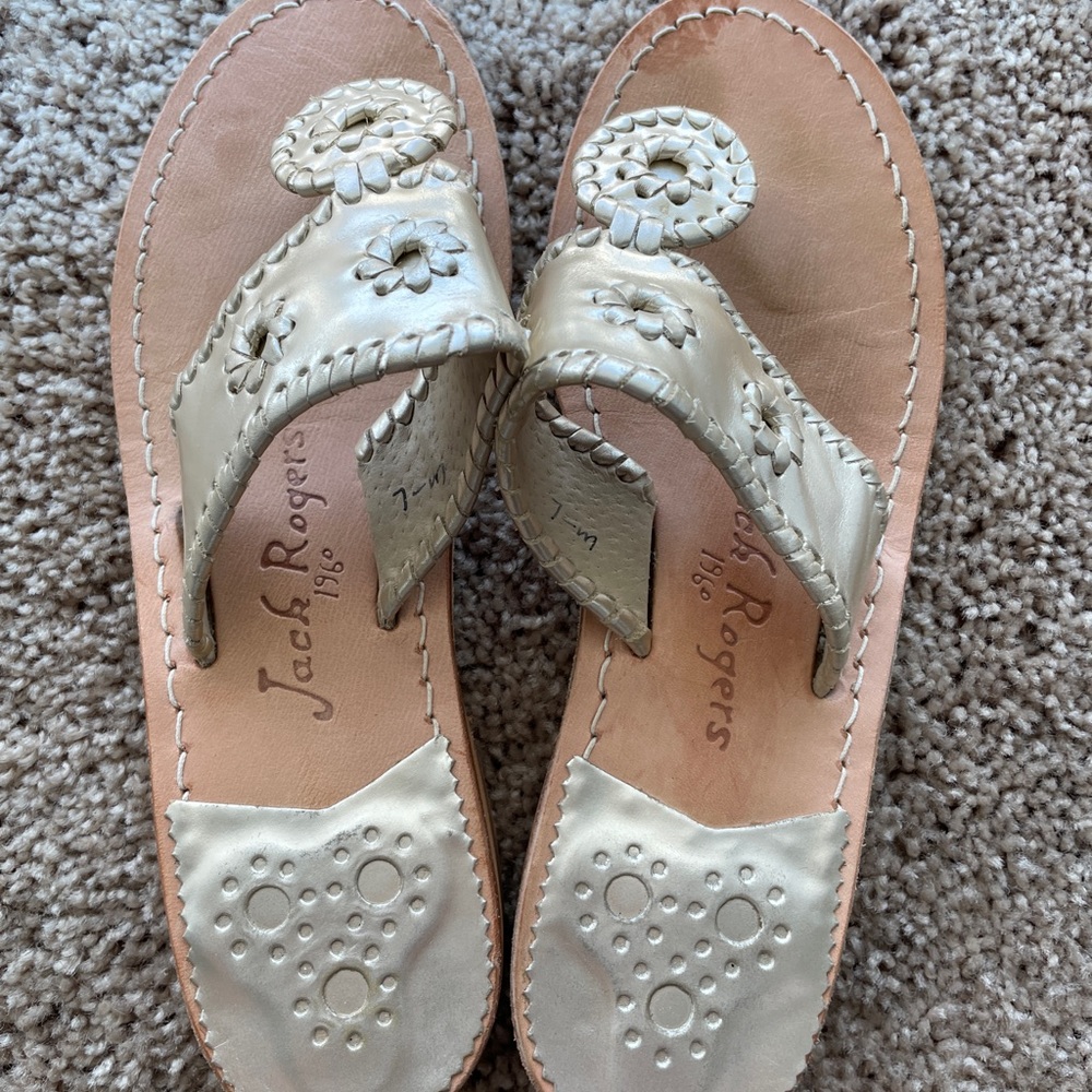 Jack Rogers platinum Size 7 M sandals